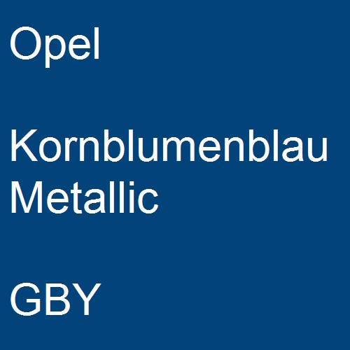 Opel, Kornblumenblau Metallic, GBY.